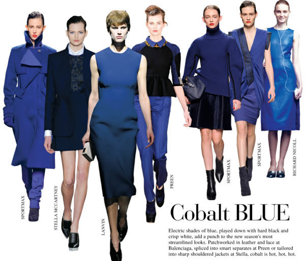 A/W 2012 Trend: Cobalt Blue