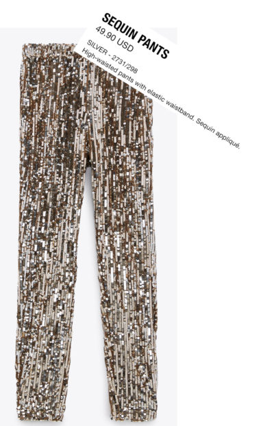 Sequin pants because sparkle is essential