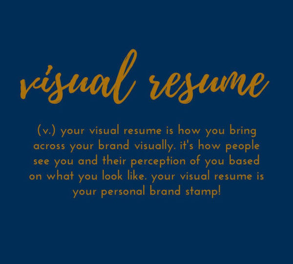 is your visual resume in order?