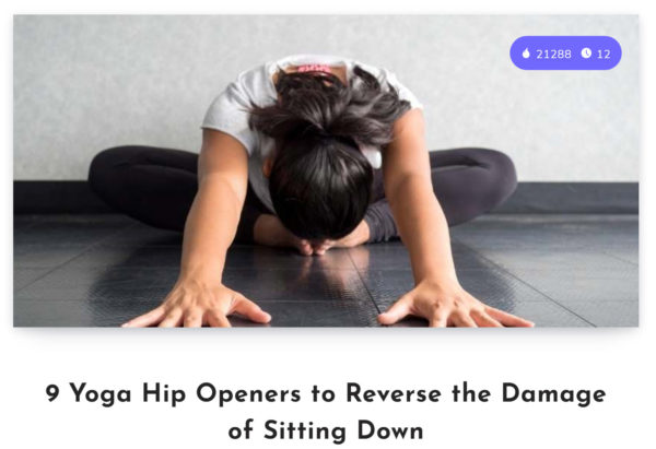 9 yoga hip openers to reverse the damage of sitting down