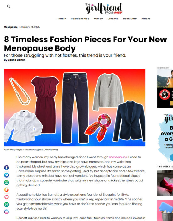 Screenshot of an online magazine